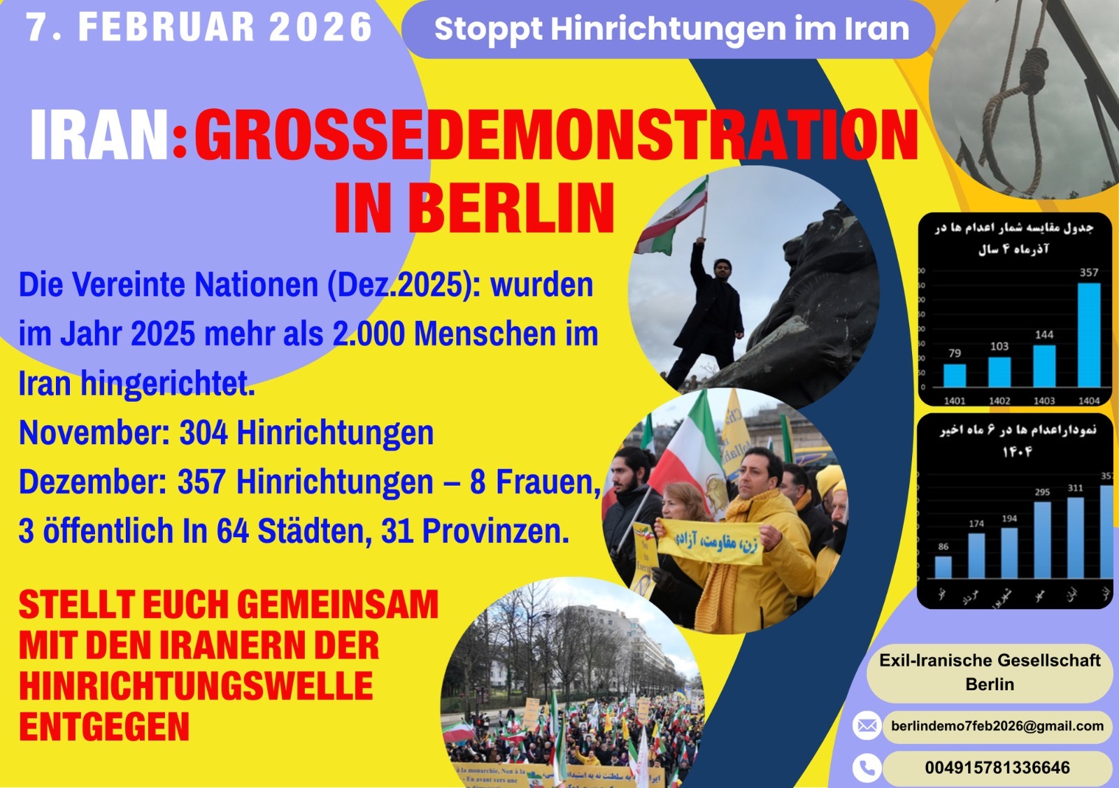 Iran: Grossdemonstration in Berlin