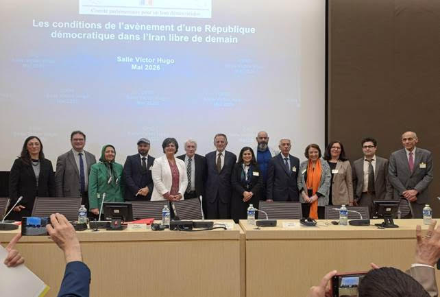 Parlamentarische Konferenz in der französischen Nationalversammlung zur Zukunft einer demokratischen Republik im Iran