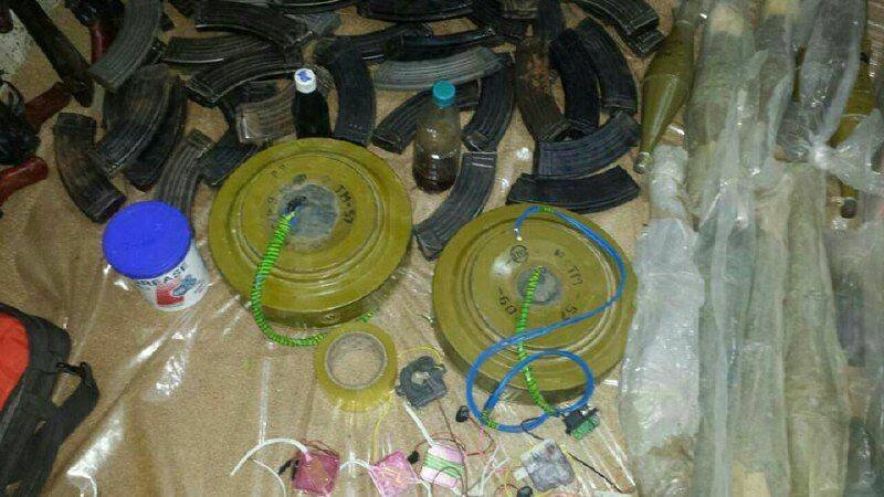 انبار سلاح سپاه پاسداران در يكي از شهرهاي عراق در مرز عربستان