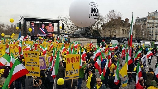 لغو سفر روحانی به  اتریش بخاطر تظاهرات مخالفان رژیم ایران