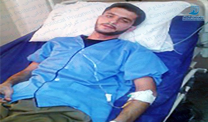 اعتصاب غذا ی افشین سهراب زاده  در اعتراض به وضعیت بیماری اش با لبانی دوخته