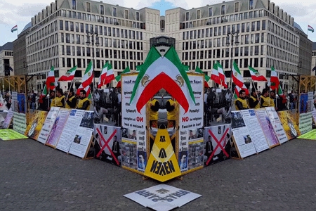 برلین  - تظاهرات ایرانیان آزاده در محکومیت موج اعدامها و نقض حقوق بشر در ایران