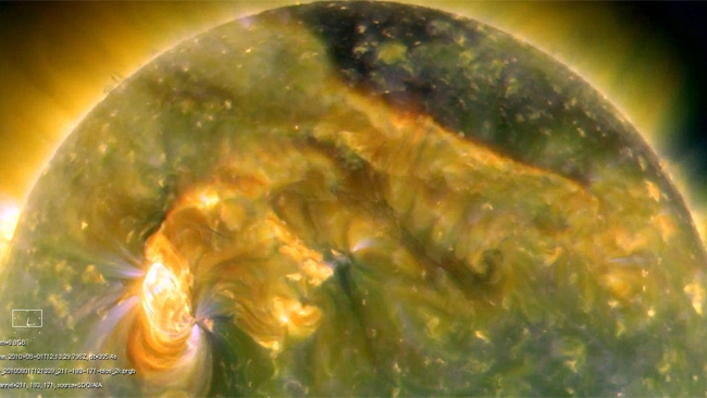 انفجارات عظيم درخورشيد بقدرت چندین هزار بمب اتم