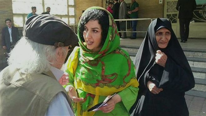 اعتراضات بين المللي عليه حكم نرگس محمدي