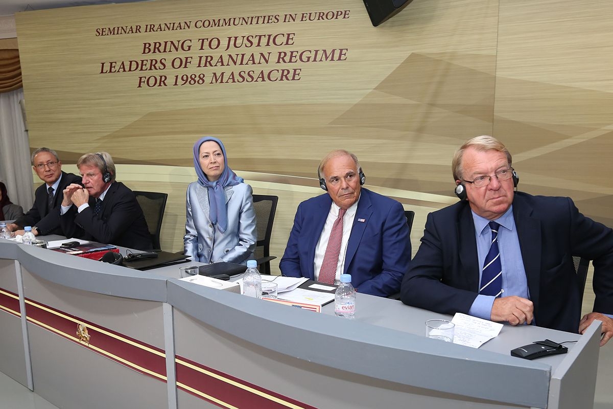 سمينار جوامع ايرانيان در اروپا با حضور رئيس‌جمهور برگزيدة مقاومت