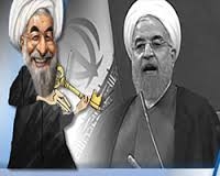 مجيزگويي از خامنه اي همراه لگدزدن