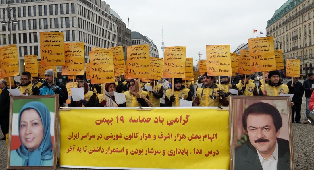 برلين : گراميداشت حماسه  19 بهمن سال 60 و شهادت قهرمانانه 21 مجاهد خلق