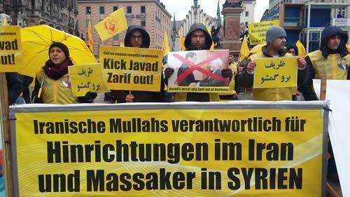 مونيخ : اعتراض علیه حضور وزير خارجه فاشیسم دینی