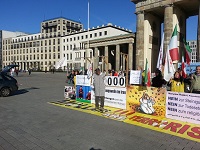 آکسیون اعتراضی یاران مقاومت و همبستگی با دراویش مبارز