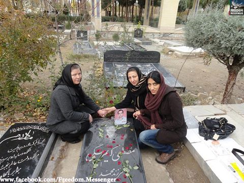 شكستن سنگ مزار شهيد قيام 88 مصطفي كريم بيگي توسط مزدوران رژيم