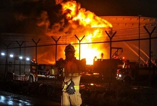 آتش‌سوزی مرگبار پالایشگاه نفت تهران