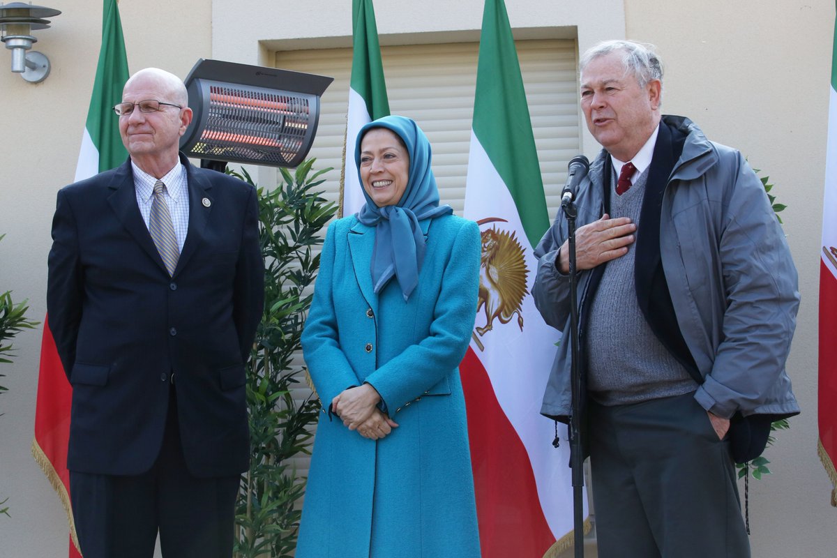 دیدار نمایندگان ارشد کنگره آمریکا با رئیس جمهور برگزیده مقاومت ایران