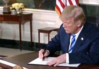 جدول زمانی تحریم‌های جدید آمریکا علیه رژیم ایران