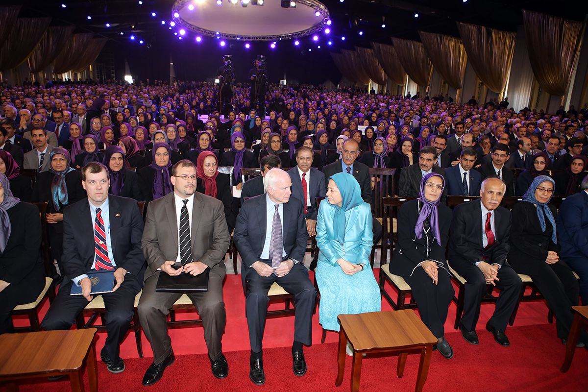 Maryam Rajavi and Senator McCain