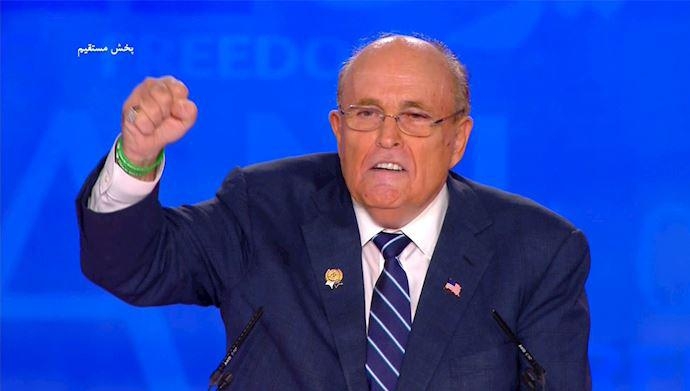 سخنرانی شهردار رودی جولیانی  ـ گردهمایی ایران آزاد اجلاس سالانه مقاومت ایران در اشرف ۳ - ۲۲تیر۱۳۹۸