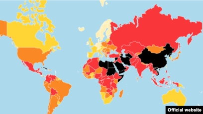 ایران بین ۱۰ کشور اول جهان در سانسور رسانه‌ها قرار دارد