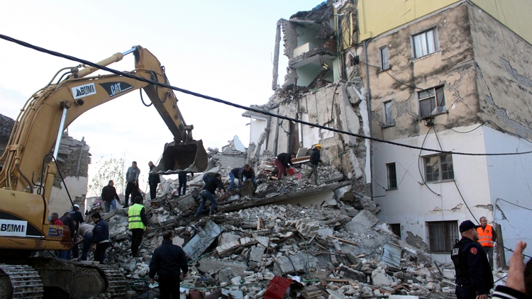 زلزله به قدرت شش و چهار دهم ریشتر در آلبانی رخ داد