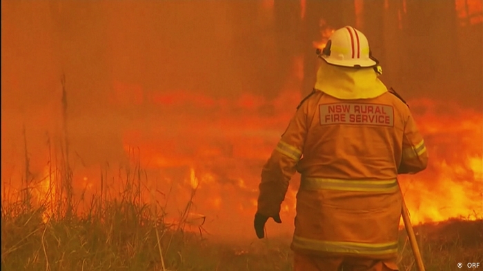 کانبرا پایتخت استرالیا در کام آتش سوزی