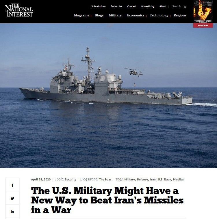 ارتش ایالات متحده ممکن است شیوه جدیدی برای شکست دادن موشکهای ایران در یک جنگ داشته باشد.