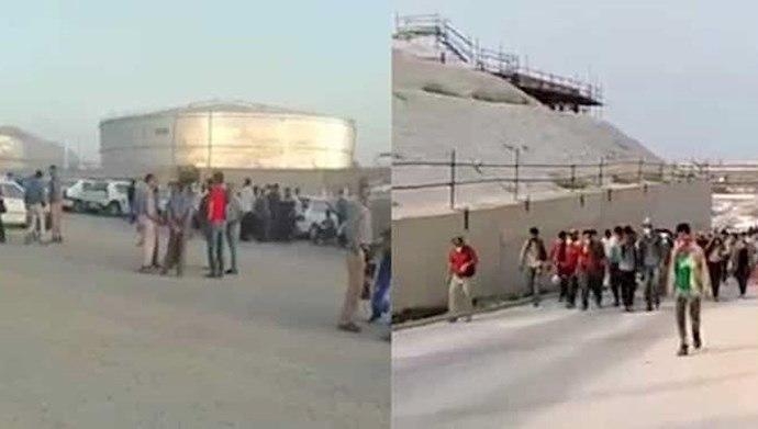 چهاردهمین روز اعتصاب سراسری کارگران صنایع نفت و پتروشیمی و نیروگاه‌های برق