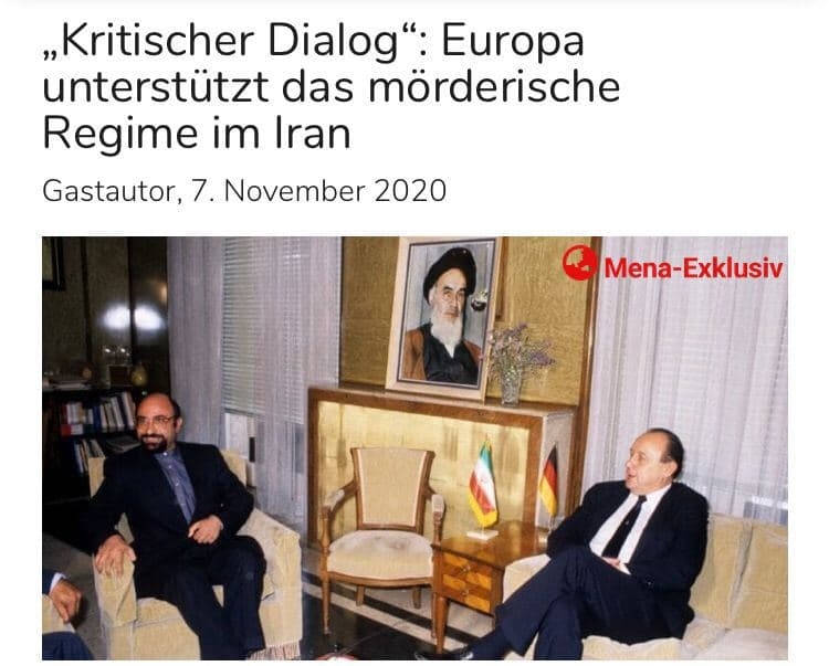 پورتال خبری اتریش، ترجمە آواتودی: "گفتگوی انتقادی، اروپا از رژیم قاتل در ایران حمایت می کند"
