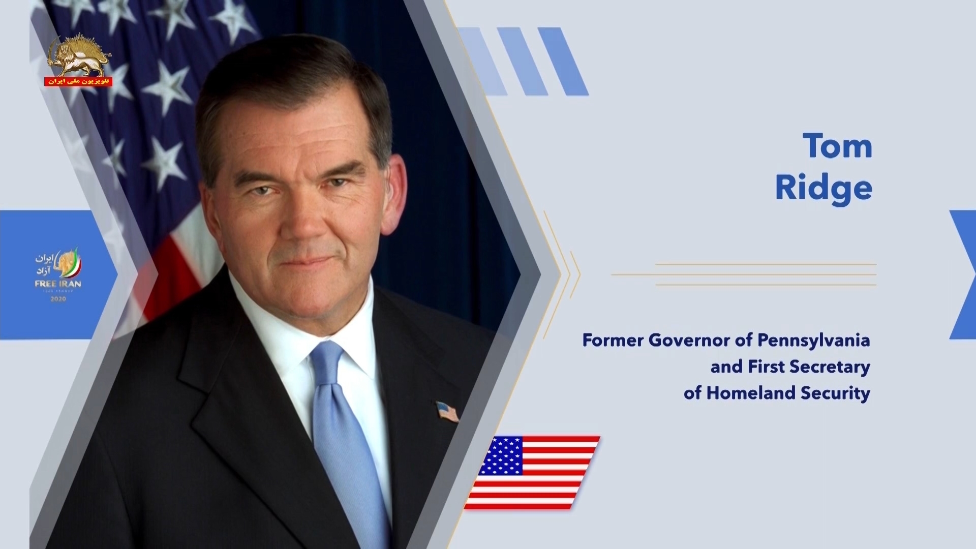 تام ریج اولین وزیر امنیت داخلی آمریکا  : توطئه تروریستی نشانگر بیهودگی انتظار میانه روی  از این رژیم تروریست