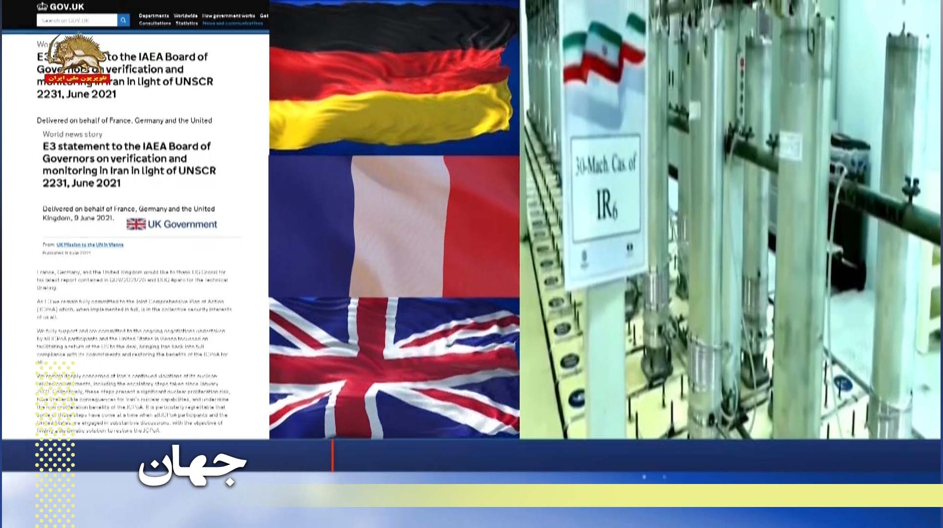 تحریم علیه رژیم وتشدید فشار علیه نقض تعهدات اتمی رژیم همزمان با مذاکرات بیحاصل وین