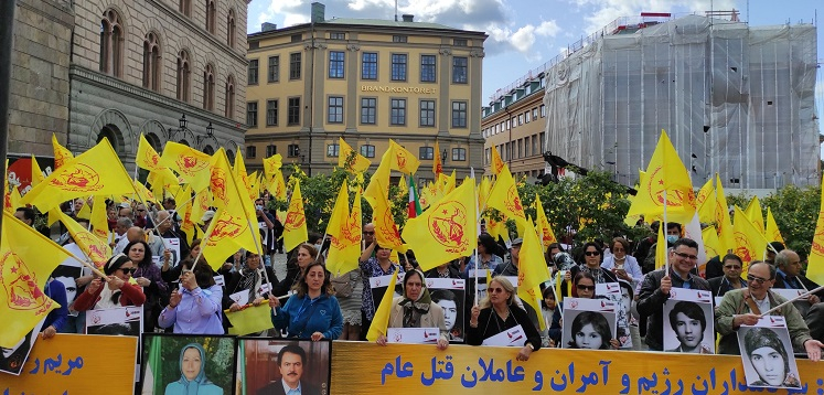 استکهلم - تظاهرات ایرانیان آزاده به‌مناسبت سی وسومین سال قتل‌عام زندانیان سیاسی