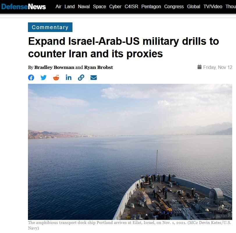 گسترش مانورهای نظامی اسراییلی-عربی-آمریکایی برای مقابله با ایران و نیروهای نیابتی آن