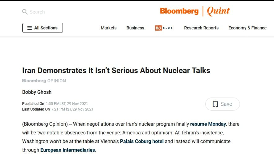 ایران نشان می‌دهد که راجع به مذاکرات اتمی جدی نیست