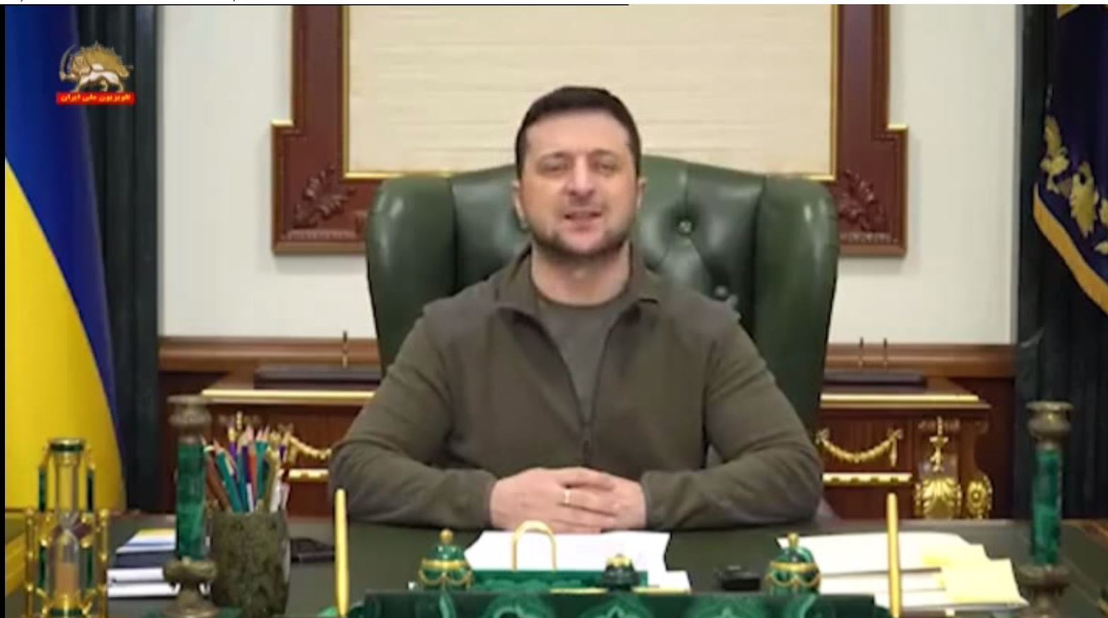 سخنرانی زلنسکی در پارلمان انگلستان  از طریق اسکایپ