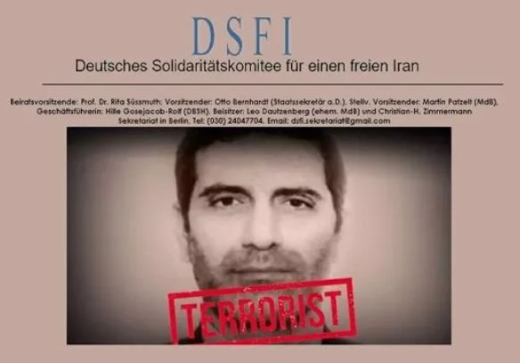 کمیتهٴ آلمانی همبستگی برای یک ایران آزاد به نخست وزیر بلژیک: دیپلمات تروریست رژیم ایران اسدی نباید آزاد شود