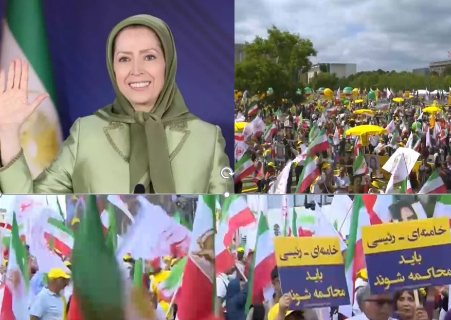پیام خانم مریم رجوی به تظاهرات کهکشان ایران آزاد در برلین