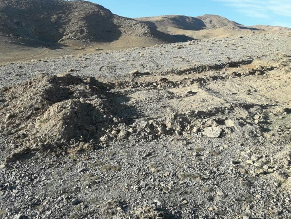 تخریب مزار مجاهد شهید عبدالرضا شاهوردی  در کوههای اطراف گلپایگان