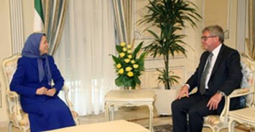 دیدار معاون پارلمان اروپا با خانم مریم رجوی