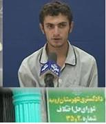 جوانترين زنداني سياسي : «اگر در راه ملتم هم کشته شوم، اعتصاب غذايم را نمي‌شکنم»ا