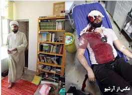 گوشمالي يك آخوند بدست جوانان نجف آباد