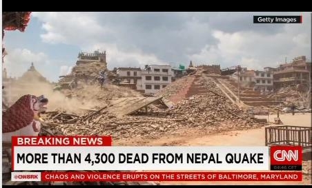 آمار كشته هاي زلزله نپال به بيش از 5050 تن رسيده است