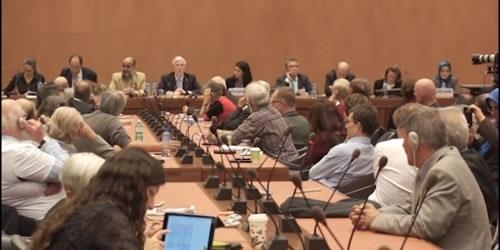 کنفرانس در مقر اروپايي ملل‌متحد در ژنو : محکوميت اعدامها