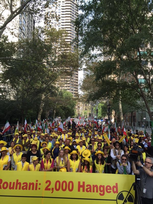 انعكاسات :تظاهرات هزاران ايراني در نيويورك عليه روحاني