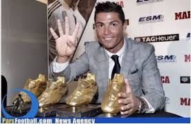 چهارمين كفش طلايي براي كريستيانو رونالدو