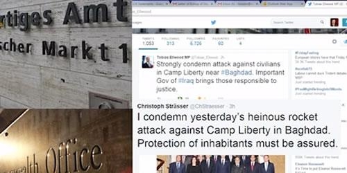 دولتهای آلمان و انگلستان حمله موشکی به لیبرتی را محکوم کردند