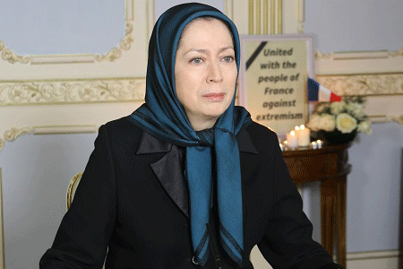 مریم رجوی: من همه مسلمانان را فرا می‌خوانم که جنایات تروریستی در پاریس را محکوم کنند