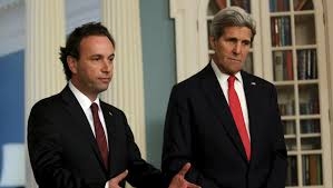 تماس تلفنی وزير كري با خالد خوجه رئيس ائتلاف اپوزيسيون سوريه