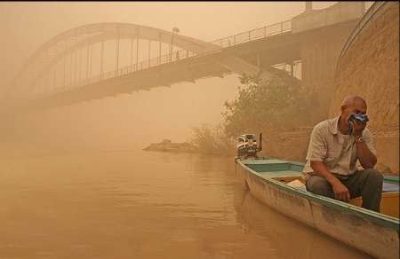 گرد و خاك در اهواز؛ 5 برابر حد مجاز